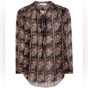 Isabel Marant Siandra Silk Paisley Blouse